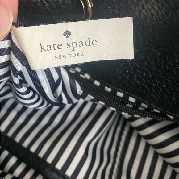 Kate Spade Black Backpack Pebbled Leather - Picture 10 of 13